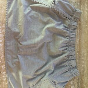 Calia Light Gray Elastic Waist Skirt
